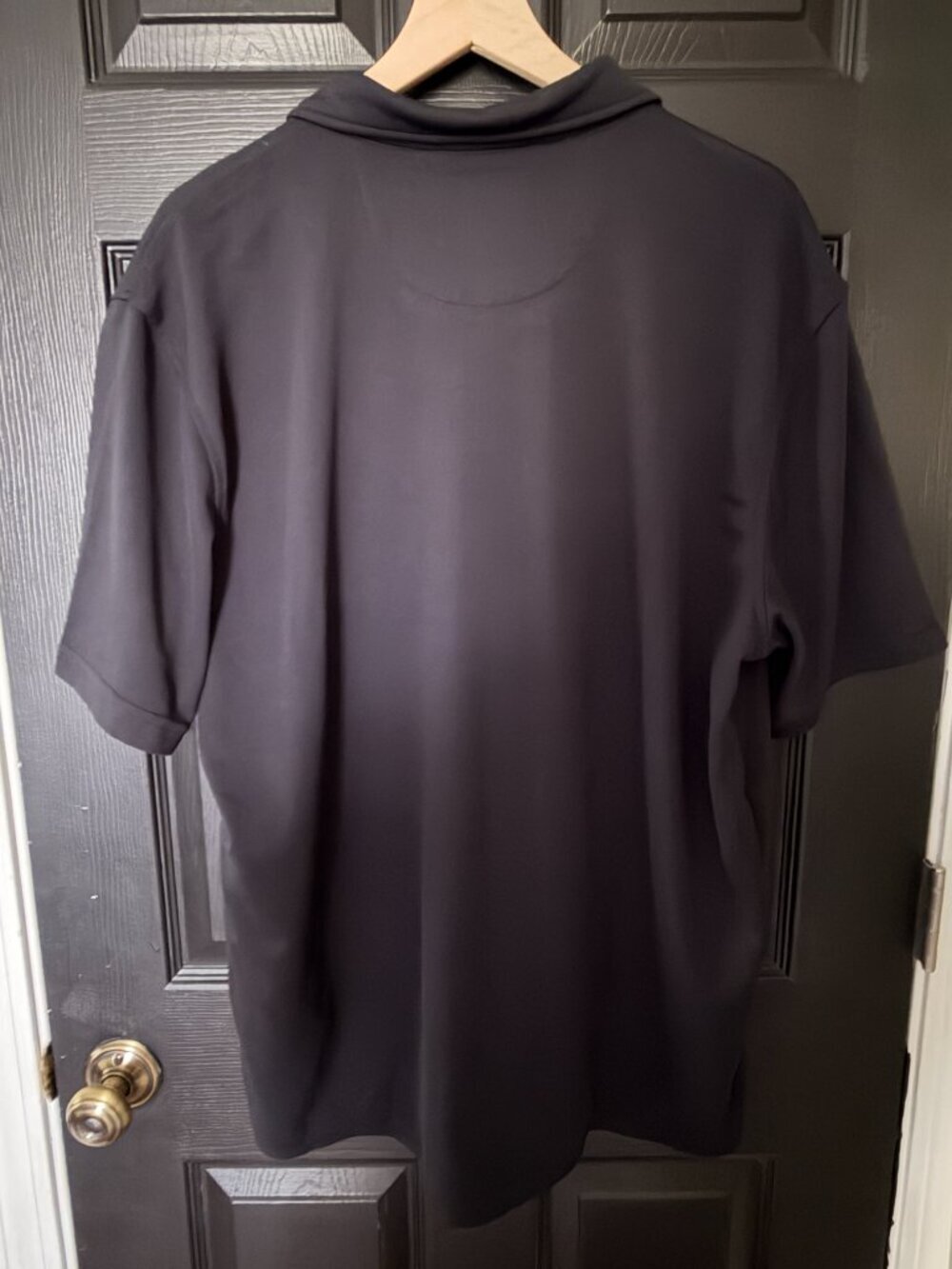 NWT Mens Greg Norman Golf Polo Shirt Black with Logo Extra Large - Picture 5 of 5